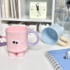 New large-eyed plastic pp water cup, student dormitory brushing and rinsing cup, washbasin cup, durable cup details Picture